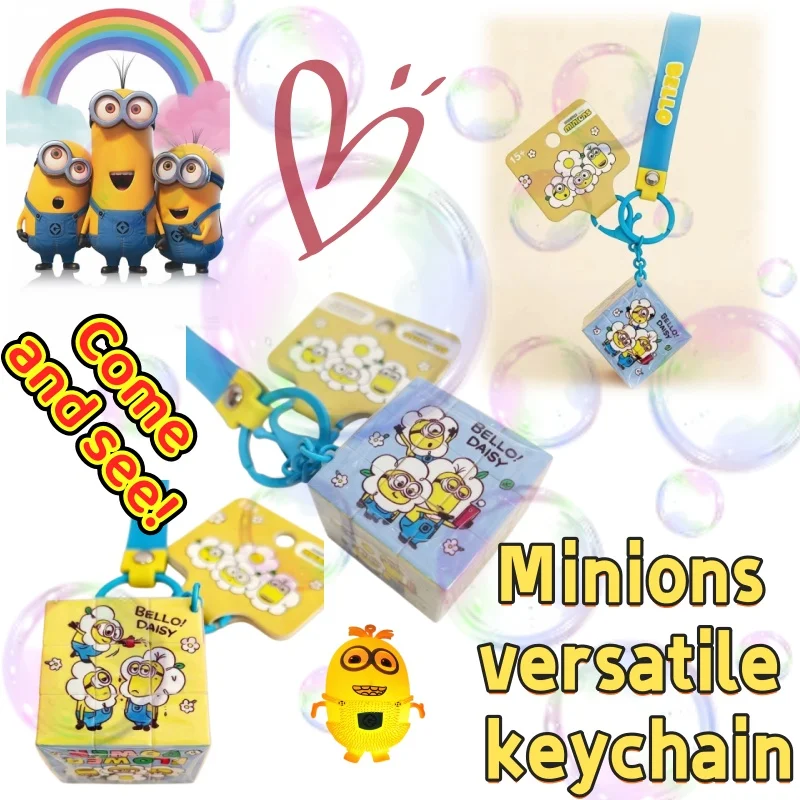 

Minicartoon Rubik's Cube Keychain for Minions Anime Peripheral, High Appearance, Fashion, Cute, Genuine Keychain