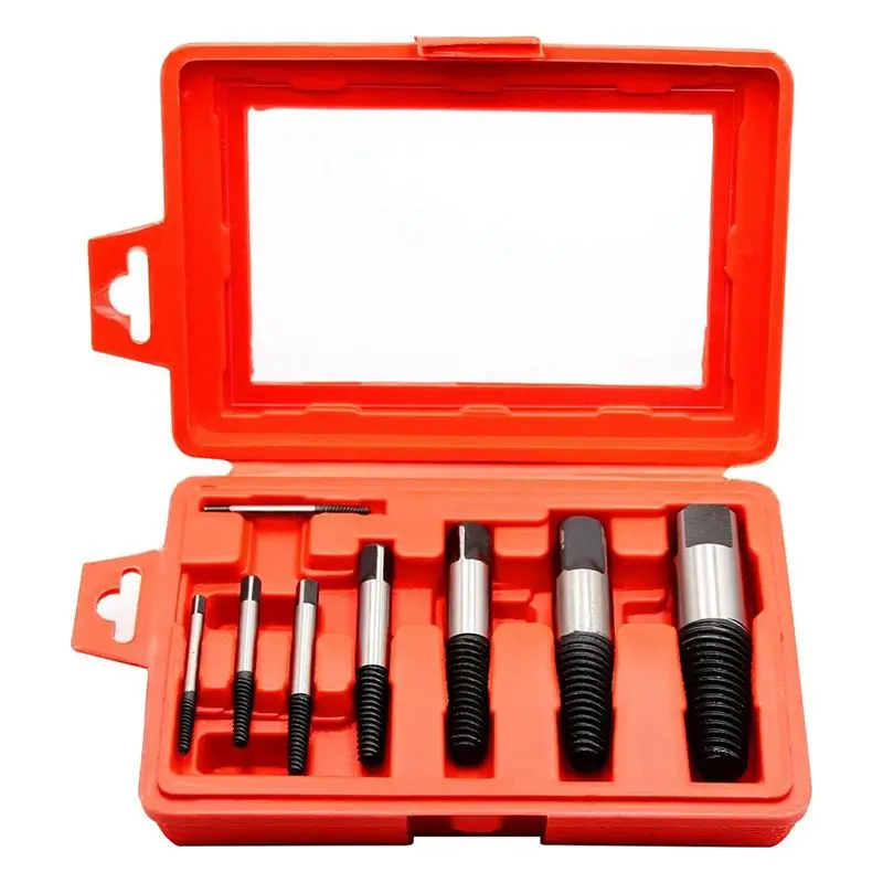

Must Have Damaged Screw Remover Tool Set- 8Pcs Screw Extractor Kit, Broken Bolt Water Pipe Removal Tool, Screw Extractors