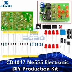 1~2PCS Electronic Dice Kit Led Dice Parts Cd4017 Ne555 Electronic DIY Production Kit with Reverse Connection Protection