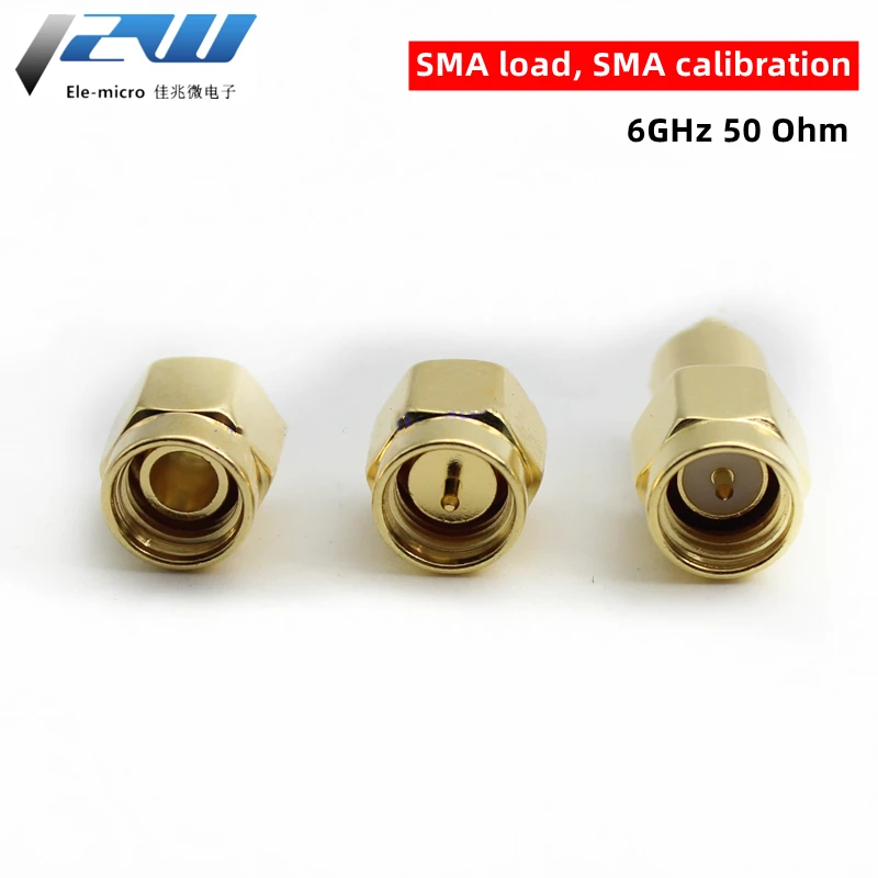 1/3 PCS Pozłacane obciążenie SMA 6GHZ 50 Ohm sma Krótszy otwieracz sma Urządzenie kalibracyjne SMA Złącze SMA