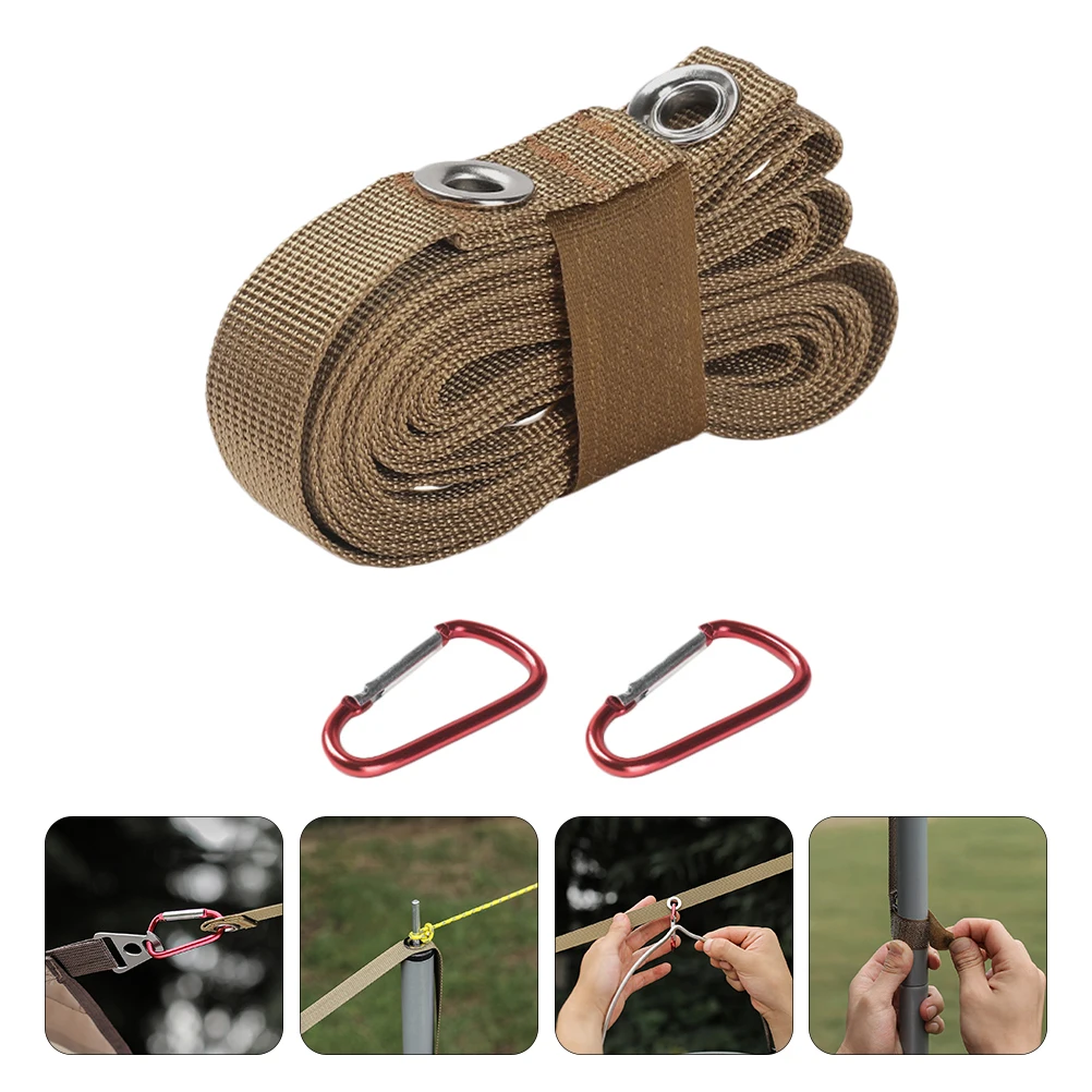 

Nylon Tent Rope Extension Cord for Camping Hiking Small Light Easy to Carry Sturdy Adjustments Supplies Travel Outdoor
