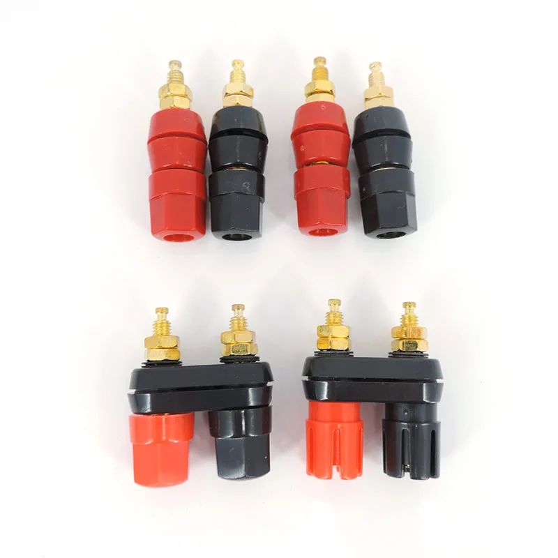 4mm Banana Plug Socket Jack Adapter cable Connector single Terminals Amplifier Terminal Binding Post Speaker