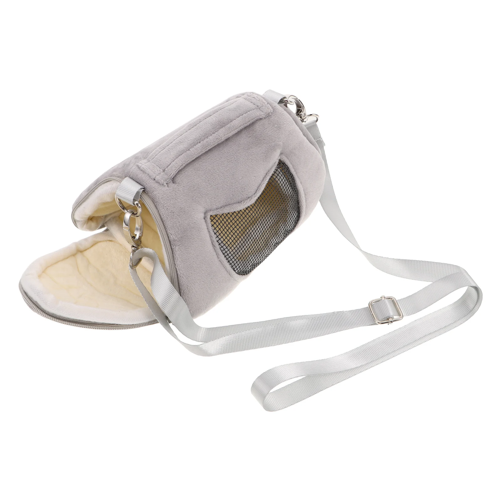 

Hamster Carrier Bag Breathable Soft Flat Bottom Portable Pet Travel Pouch for Sugar Glider Small Rabbit Rat Guinea Pig Outdoor