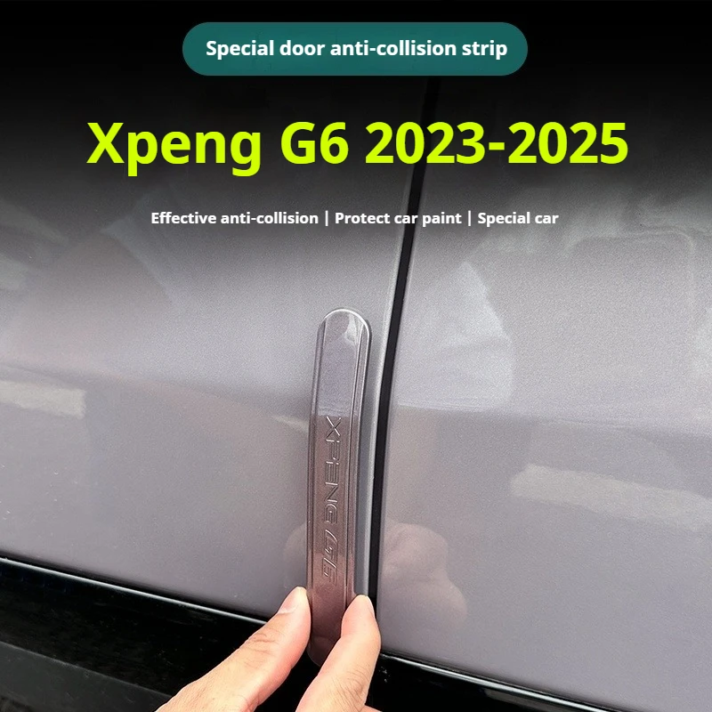 

Подходит для Xpeng G6 2023 2024 2025 Xiaopeng G6, наклейки на полосы для предотвращения столкновений на двери автомобиля, декоративные товары, практичные аксессуары