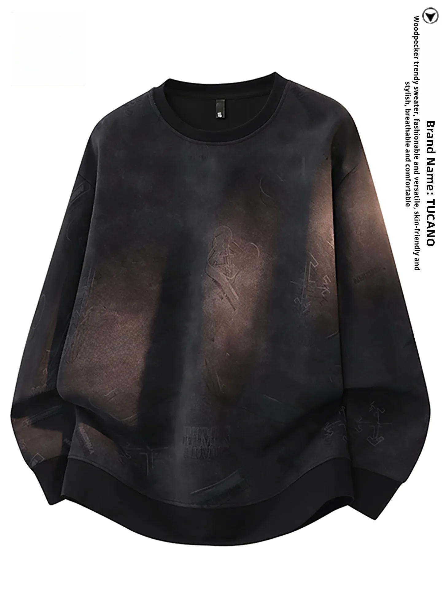 

Мужской повседневный свитшот большого размера с длинным рукавом и круглым вырезом, с принтом, удобный, свободного кроя, из полиэстера, устойчивый к сминанию, износостойкий.