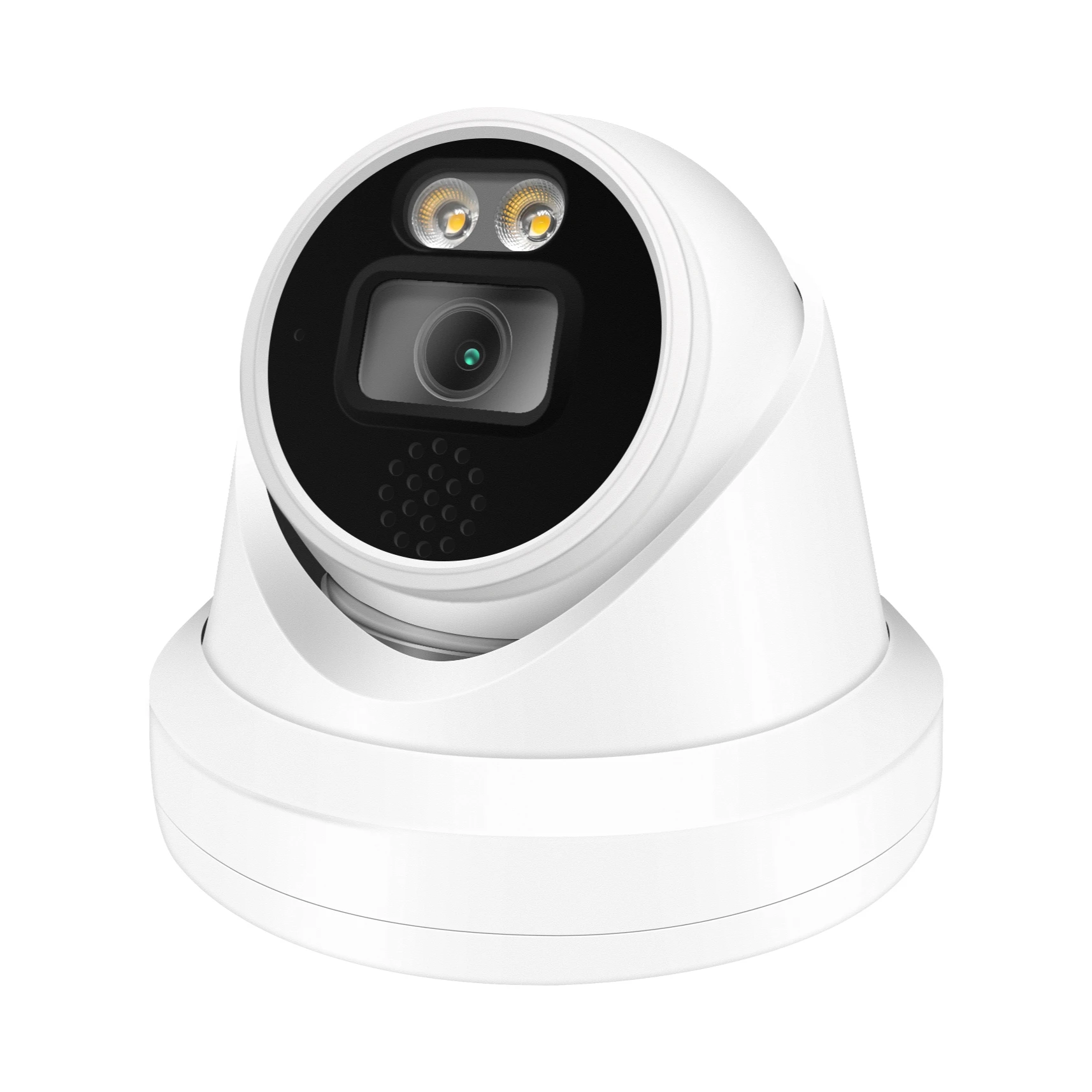 Hik NVR compatible, 30fps 4K (8MP) Network IP Turret PoE Camera, Human&Vehicle detection, Two-way audio, With MicroSD 256G