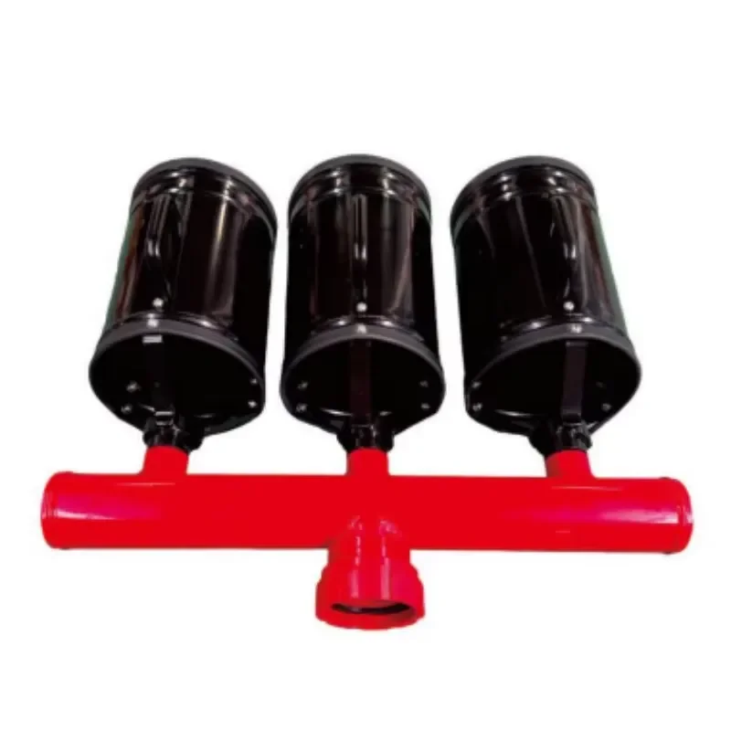 2026 Industry Firefighting Equipment Triple Cannon With 21x Foam Multiplier & 12m Range for Instant Oil Tank for Fire