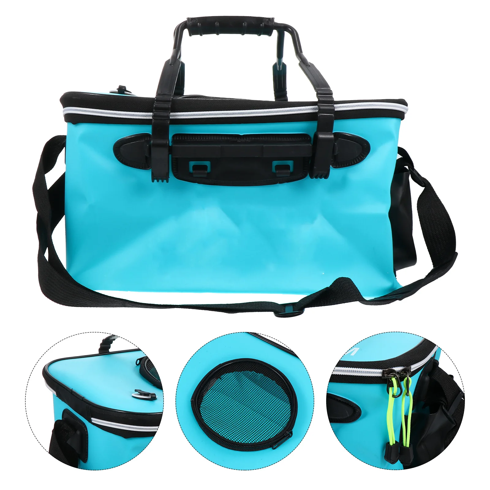 

1Pcs Folding Fishing Bucket Large Capacity Eva Waterproof Outdoor Portable Live Fish Barrel Camping Hiking Storage Container