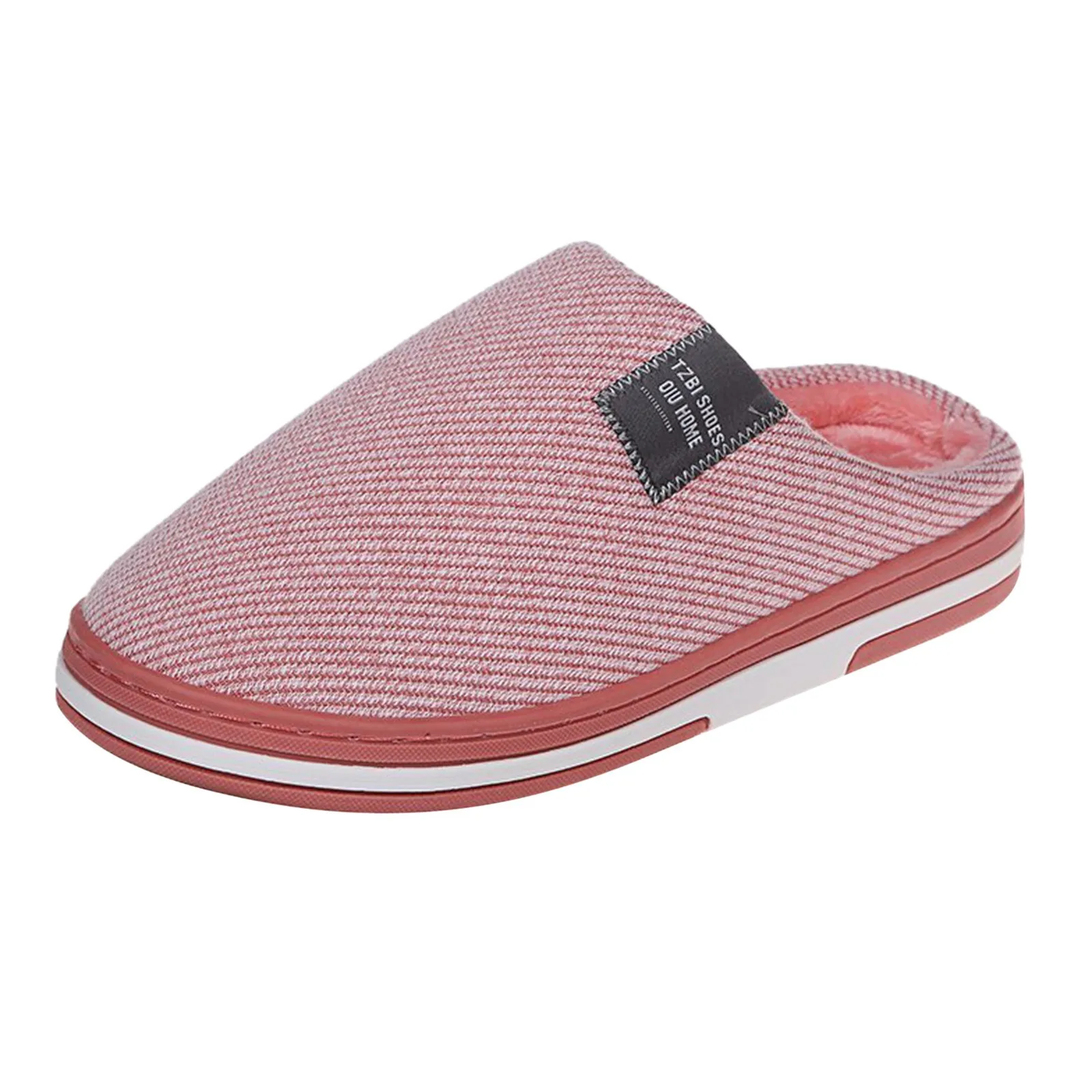 New Indoor Slippers Women Men Winter Thick Sole House Warm Couples Home Non-Slip Large Size Cotton Slippers Winter