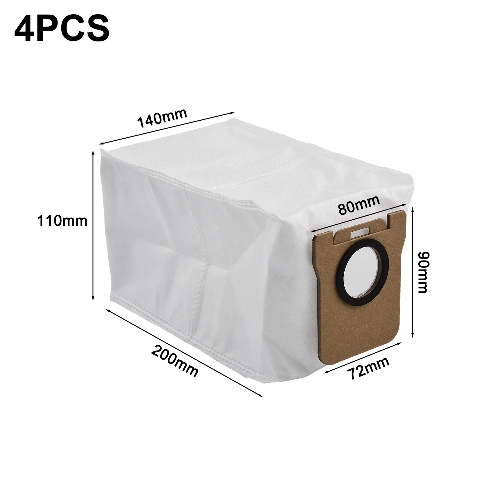 

Efficient 5 Layer Filtration Dust Bags for Robot Vacuum Cleaner Compatible with Models Like X10 and M30 Series