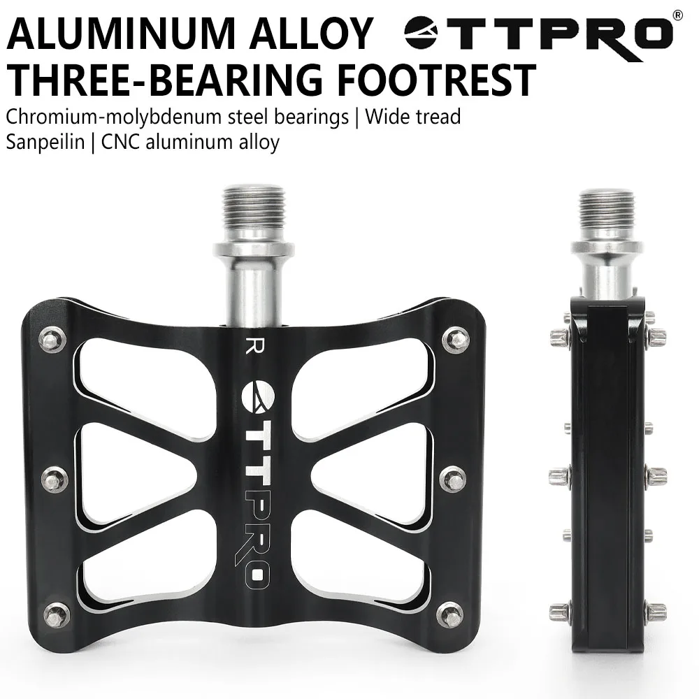 AliExpress TTPRO Ultralight Wide Bike Pedals CNC Aluminum Alloy with Sealed Bearings & Cr-Mo Axle for Mountain Road Bicycle