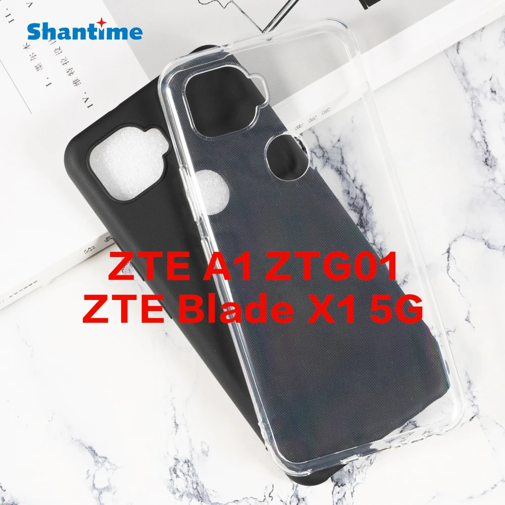 For ZTE A1 ZTG01 Gel Pudding Silicone Phone Protective Back Shell For ZTE Blade X1 5G Soft TPU Case