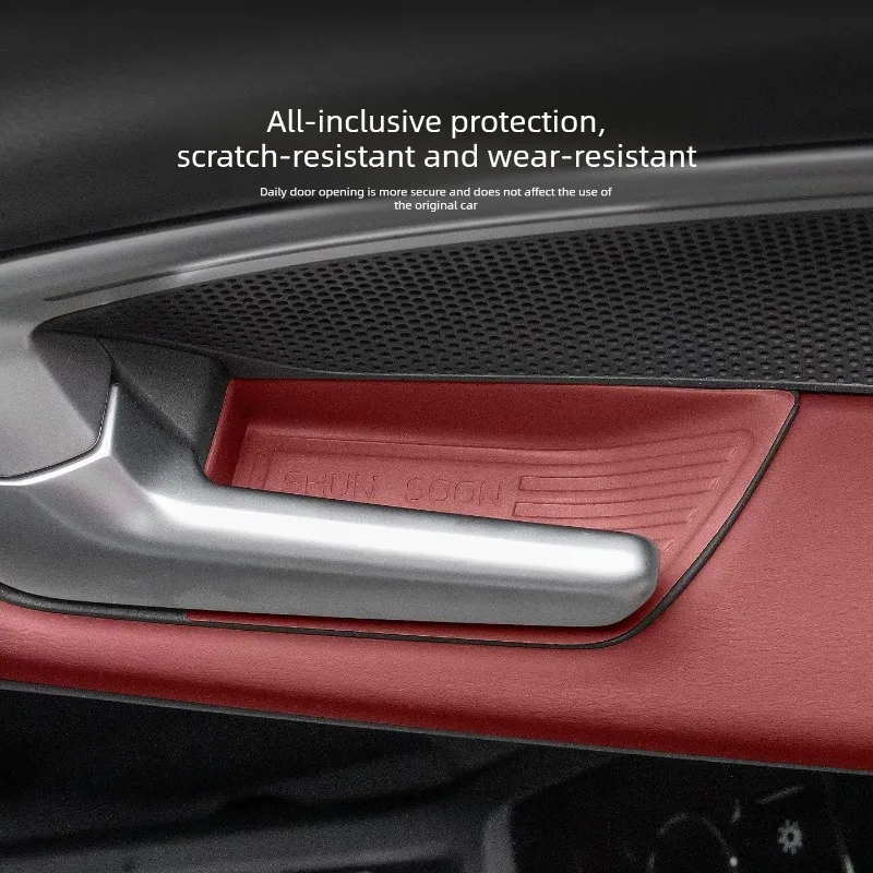 Scratch-resistant Silicone Pad, Door Bowl Decor & Inner Handle Protective Sticker for Audi A5L