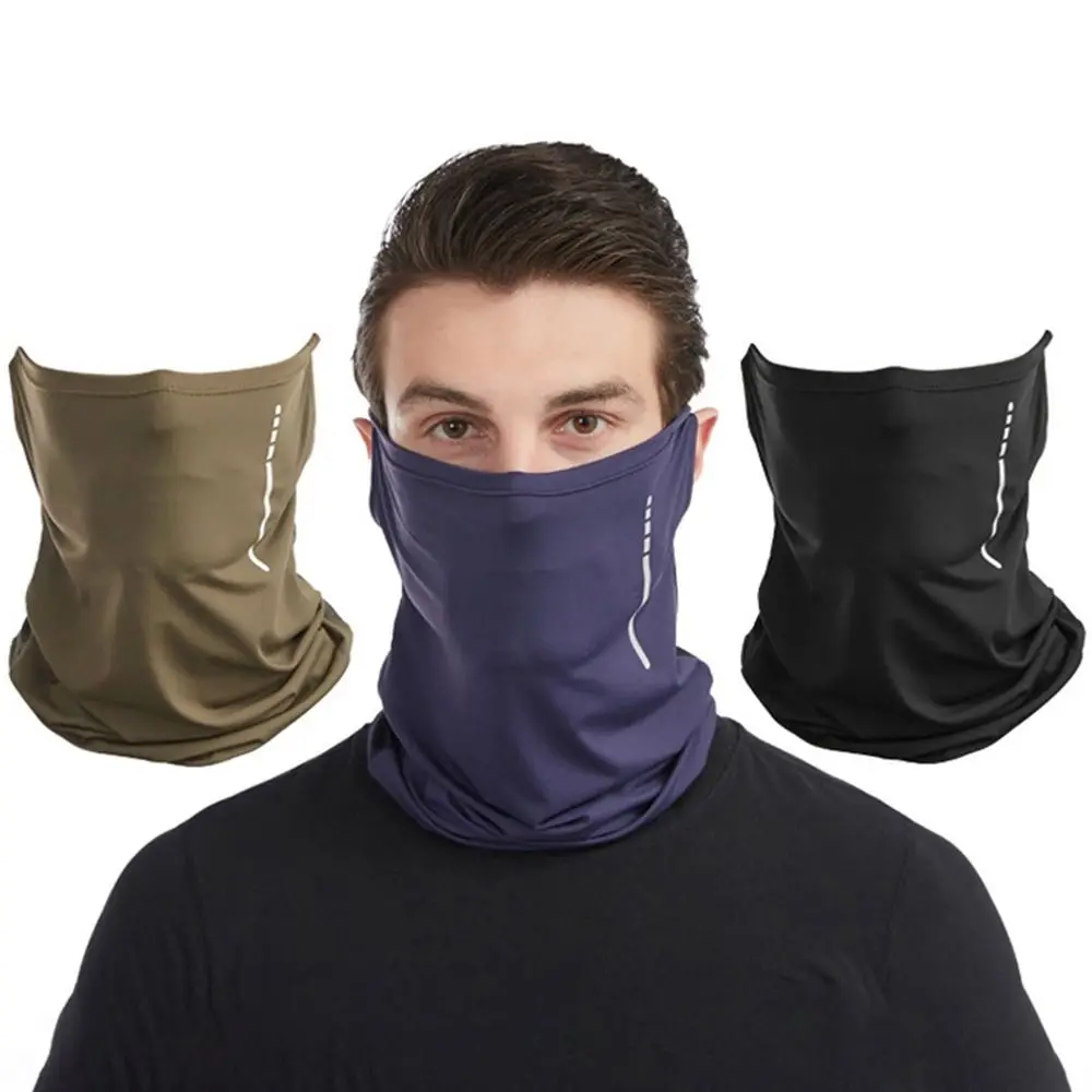 

New Ice Silk Breathable Bandana Lightweight UV Protection Sports Face Mask Face Cover Ultra-thin Cycling Scarf Unisex