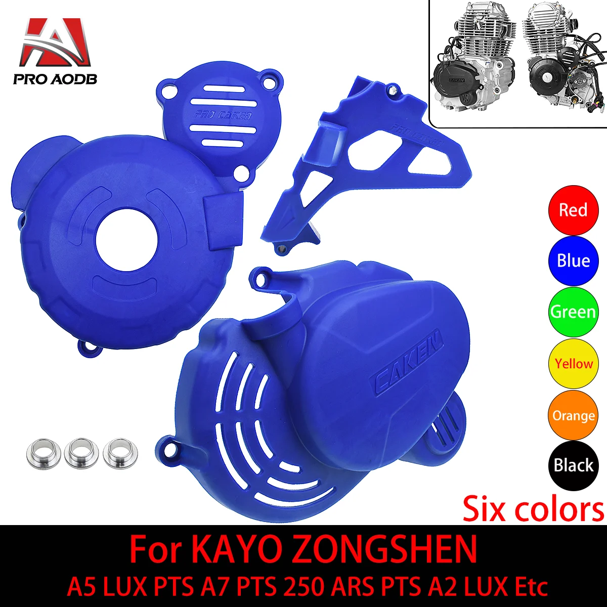 

Plastic Engine Clutch Guard Water Pump Cover Ignition Protector for ZongShen CB250F A2 ENDURO 250 ARS PTS A2 LUX PTS Motorcycle