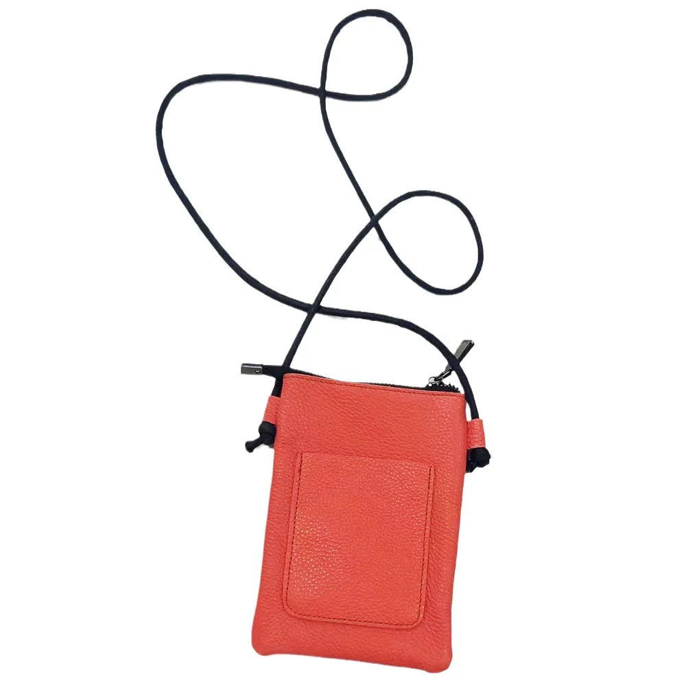 2024 Head Cowhide Casual Crossbody Bag Męska i damska smycz Torba na telefon komórkowy Zmień torebki i torebki Crossbody