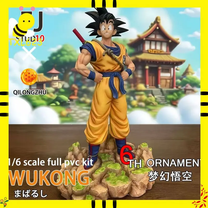 Dragon Ball Goku Dream Version 30 cm figurine Statue-Pose debout avec Base de poteau arrière Anime décoration de bureau cadeaux de noël
