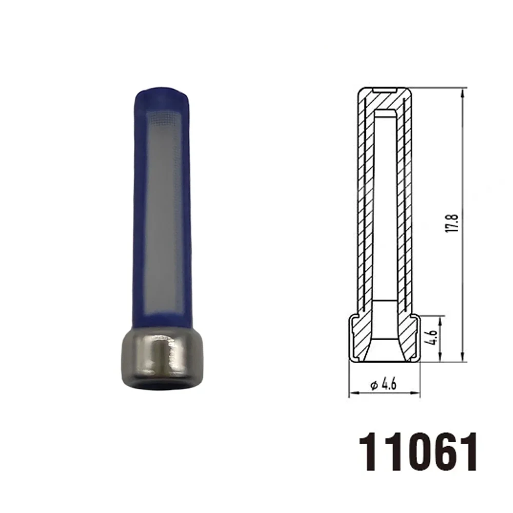 

100 шт. комплекты топливных форсунок 4,6*4,6*17,8 мм 6,5 клапан регулирования давления фильтр из нержавеющей стали синий 100 мкм