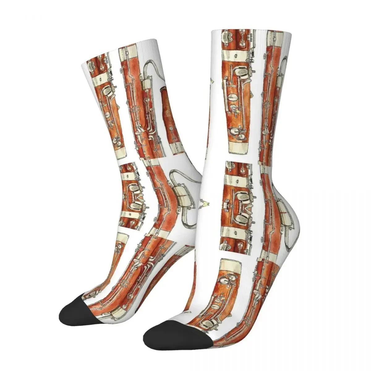 

The Bassoon Socks Harajuku Super Soft Stockings All Season Long Socks Accessories for Unisex Gifts