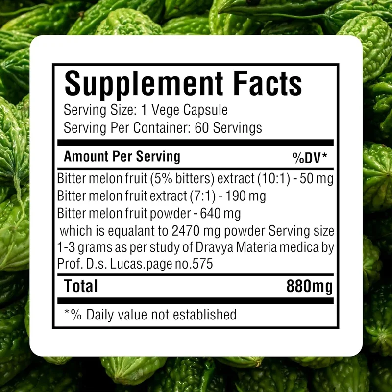 كبسولات القرع المر - 60 كبسولة نباتية - مناسبة للرجال والنساء، 800 ملي جرام لكل كبسولة #3