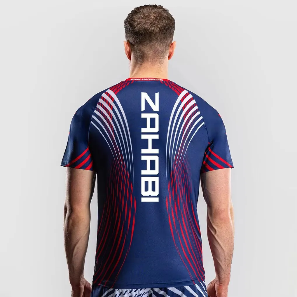 Sommer Chandler Übergroßes Schnelltrocknendes Atmungsaktives T-Shirt für Sport Streetwear Familien-Matching Freedom 250 Fight Night Walkout Trikot – Detail 9