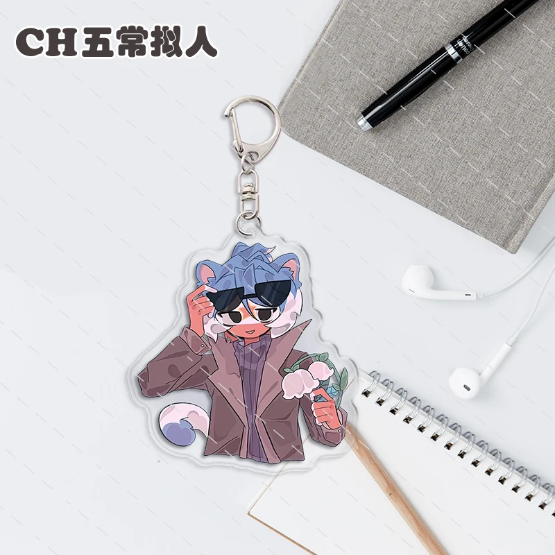 Cartoon Cool Anime Countryhumans Keychain Double Sided Acrylic Pendant Bag Decor Jewelry Accessories Fans Collect Friends Gift