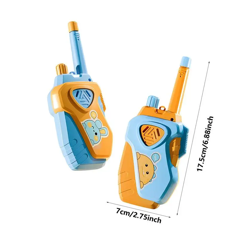 1 Pair Walkie Talkies Mini Portable Handheld Two-Way Radio Toy For Kids Childrens Day Birthday Gifts Outdoor Interphone Games