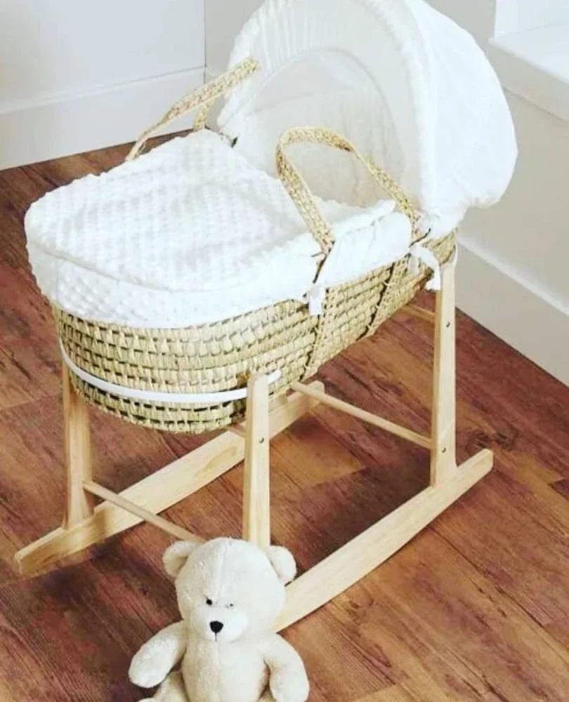 Il cestino di mosè di vimini per bambini è stato fumigato Willow Baby Moses Basket Baby carrozzina Basket culla