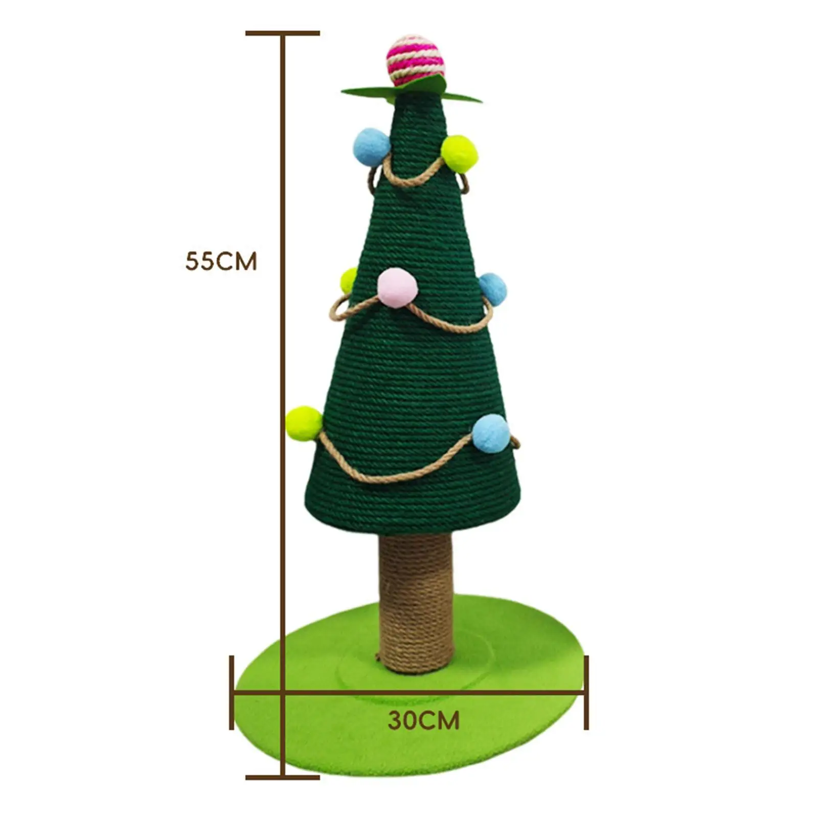 Cat Scratching Posts Christmas Tree Ornament for Indoor Cats Cat Scratch Post