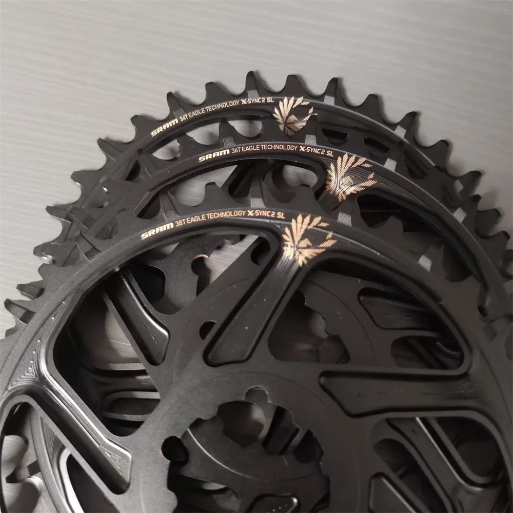 Original sram xx1 nx eagle chainring boost 34t 36t 38t etiqueta de ouro 12s anel de corrente de manivela 3mm