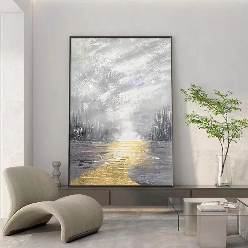 Art Print - Dreamy Light Ray Wall Decor for Living Room Bedroom, High-Quality Printed Poster, Unframed Mystical Home Interior D