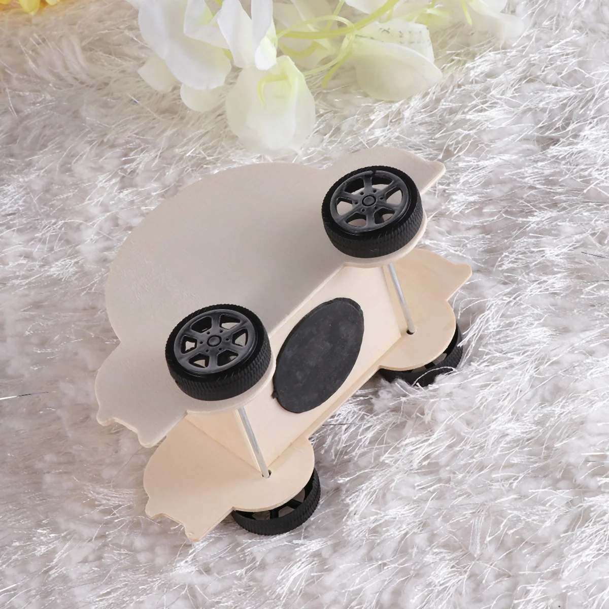 

Wooden Car Shaped Saving Pot Creative DIY Educational Gift for Children's Imagination Painting Coin Bank Craft