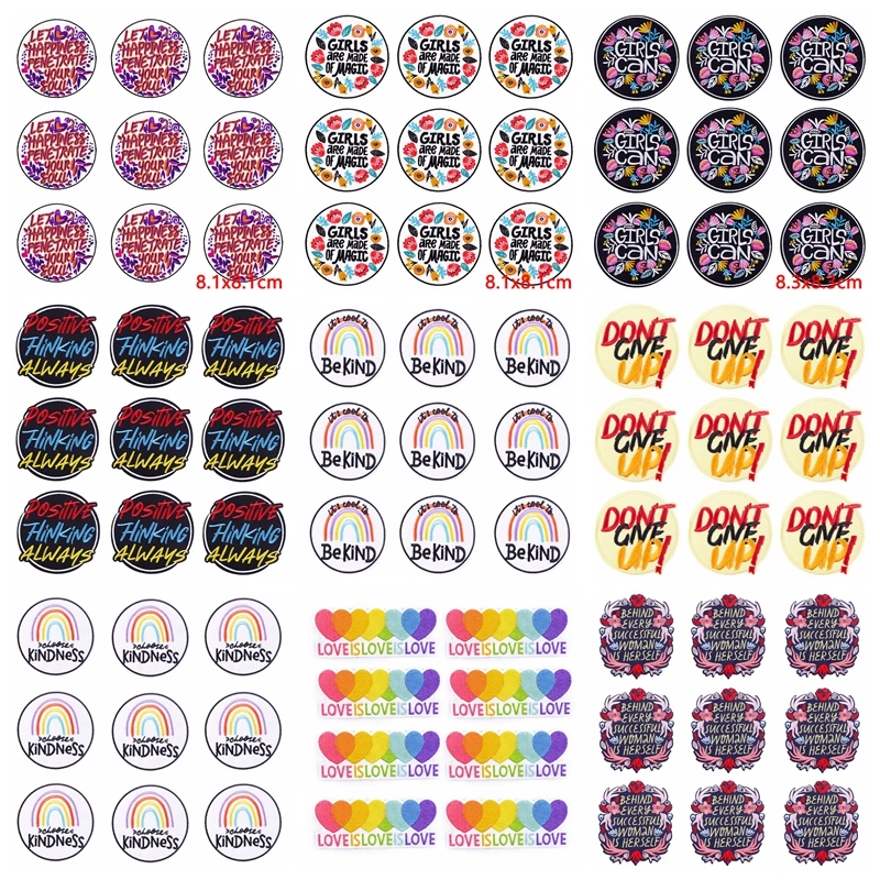 

20 Pcs/lot Wholesale Cartoon Letter Patch Iron On Embroidered Patches For Clothing Thermoadhesive Patches On Clothes DIY Sewing