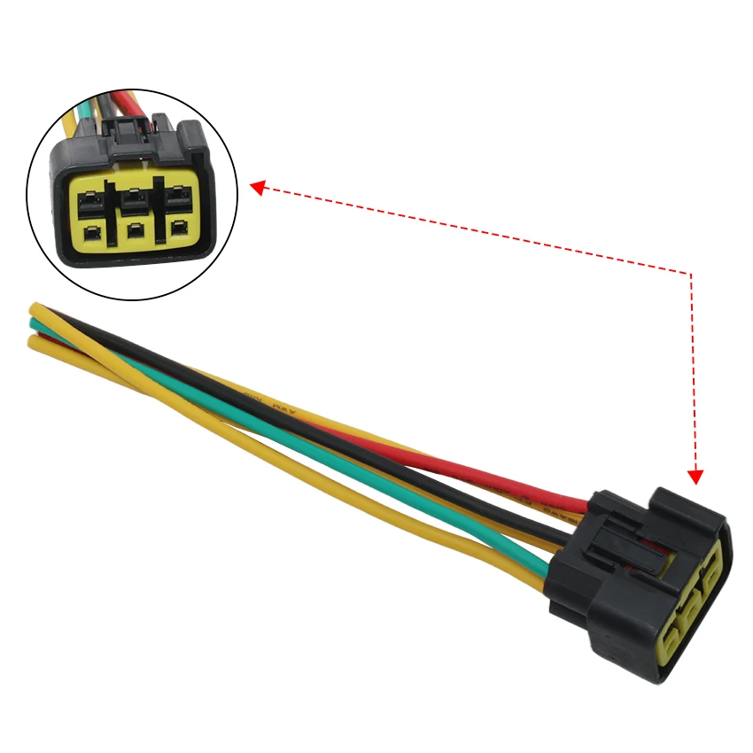 

5 Wire Rectifier Plug Connector Fits for Suzuki Burgman 250 400 Skywave 250 400 AN250 AN400 DL1000K DL1000 1000 LTF250 LTZ250 Z