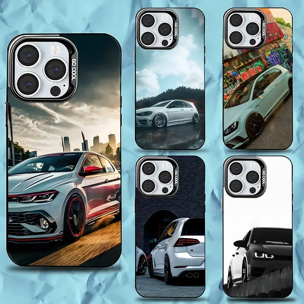 

Golf MK1 GTI Car V-VolkswagenES PhoneCase For iPhone 16,15,14,13,12,11,Pro,Max,Plus,Mini,XS,SE Anti Fall Black Matte Hard Bumper