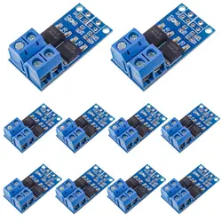 10pcs DC 5V-36V 15A(Max 30A) 400W Dual High-Power MOSFET Trigger Switch Drive Module 0-20KHz PWM Adjustment Electronic Switch