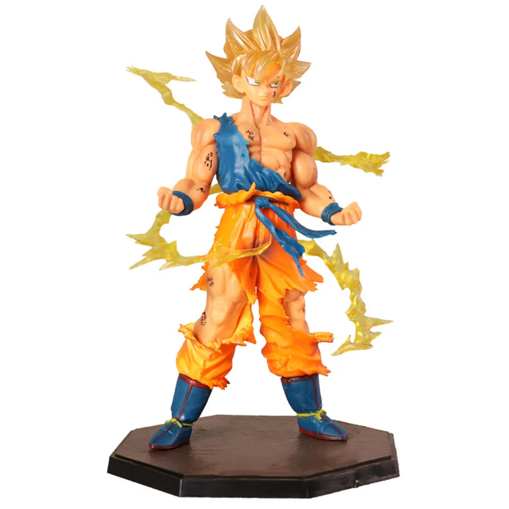 17cm Anime Figure Dragon Ball Figures Son Goku Super Saiyan Action Figurine Ornaments Collection Cartoon Kids Toy Christmas Gift