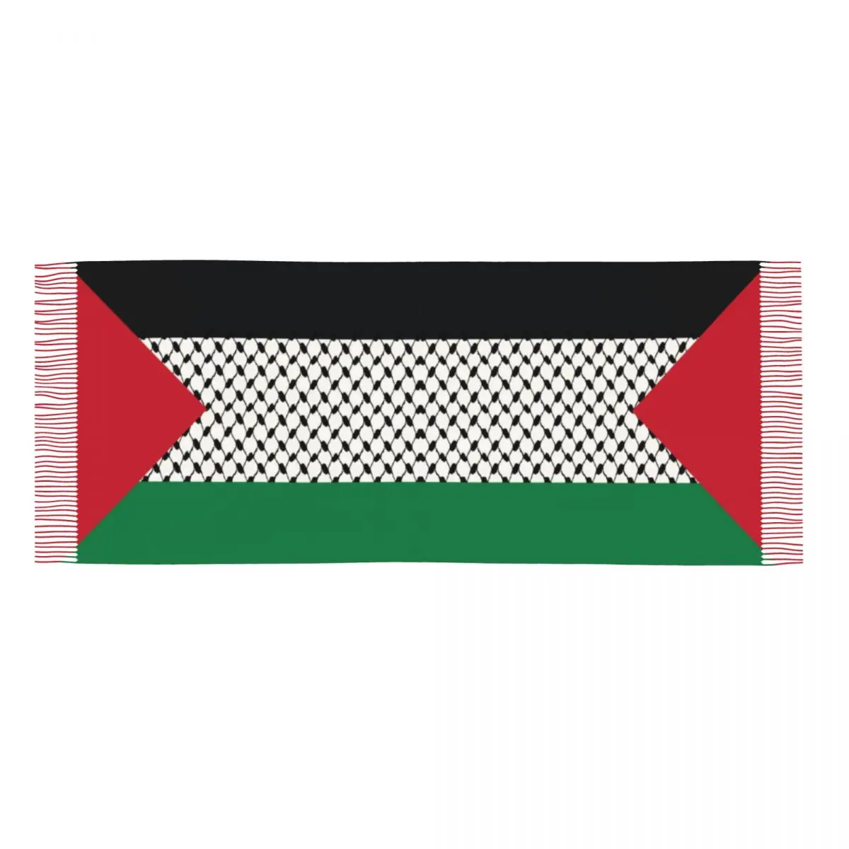 Custom Print Palestines Flag Scarf Women Men Winter Fall Warm Scarves Palestinians Hatta Kufiya Keffiyeh Pattern Shawl Wrap