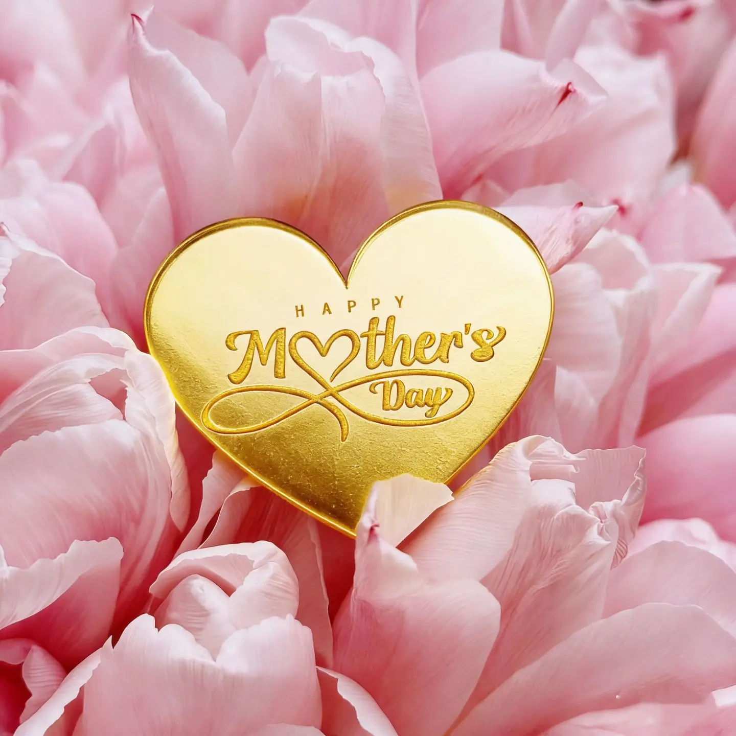 Happy Mother'S Day Cake Topper Premium Gold Mirror Cupcake Topper Acrylic Cupcake Topper Shiny For Gift Tag Mother'S Day Party