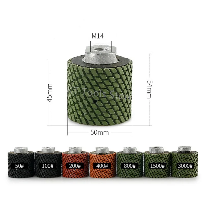 M14 طبل عجلة أسطواني عمودي جلخ الرطب طحن الوسادة حجر الرخام تلميع القرص منحني على شكل خط تلميع عمودي