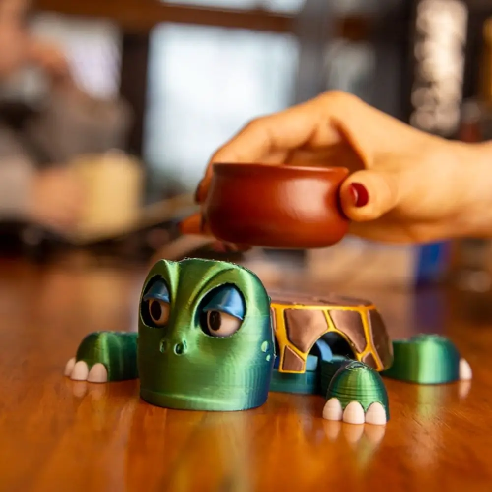 

3D Printed Panicked Turtle Coaster PLA Frightened Turtle Turtle Cup Pad Quirky Toys Ornament Anti-scald Turtle Base Cup Mat