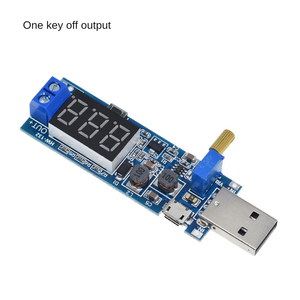 Computer Accessories Multi-turn Precision Adjustable One Key To Turn Off The Output Size: 64*22mm Output Voltage: 1.2v~24v