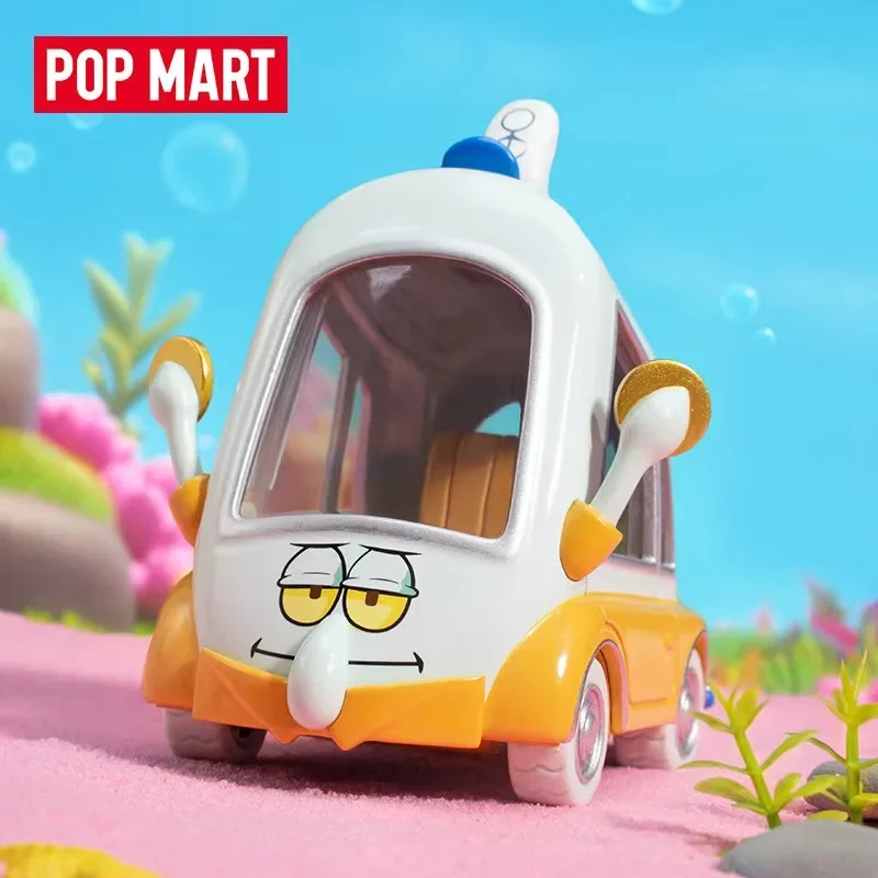 

POP MART SpongeBob Sightseeing Car Series Vehicles Blind Box Kawaii Doll Caja Ciega Action Figure Toy Surprise Model Mystery Box