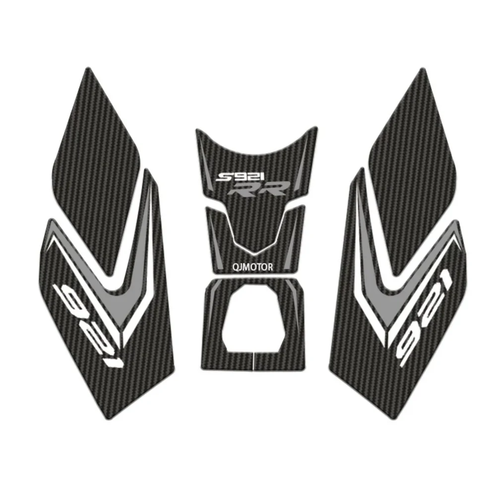 Fuel tank sticker, anti-slip, fishbone pattern, wear-resistant protective film, suitable for QJMOTOR 2024-2026 SRK921 RR