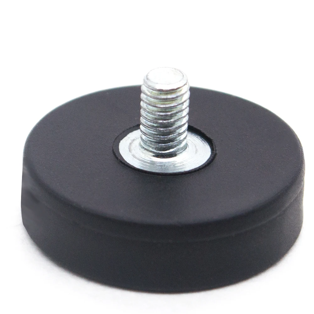 D22*6mm / M4 Rubber Coated Magnet Magnetic Base External Thread Mounting Bracket Holder For Boat LED Light Car Bar