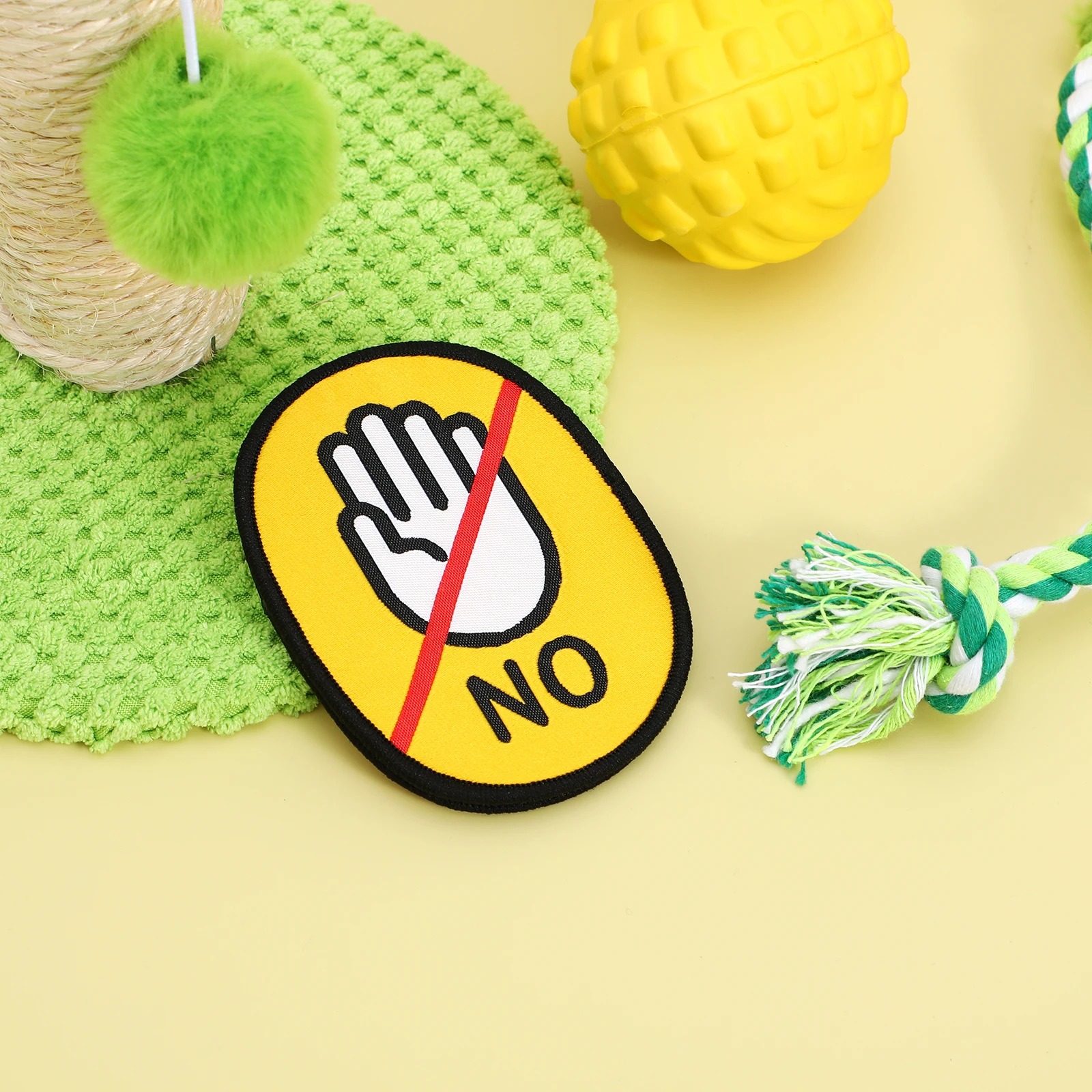 

Hook Warning Label Do Not Pet Sticker For Dog Leash Puppy Socialization Decal Pet Safety Tag - Self Adhesive Durable