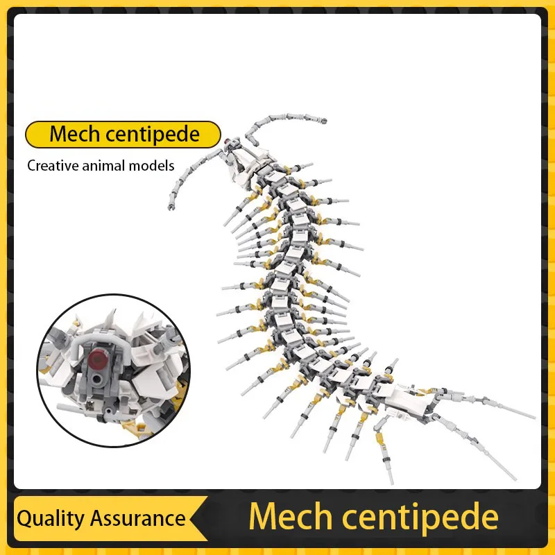

MOC Creative Animal Mech Centipede Shaped Model Children's Puzzle Assembly Building Blocks Boy Gift