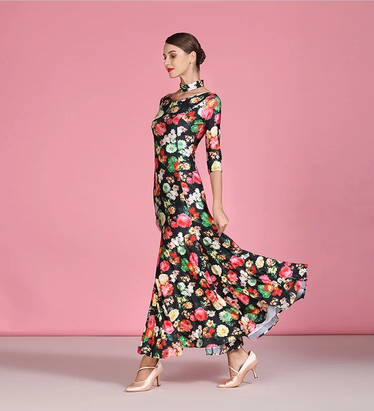 NUOVO vestito da ballo latino salsa cha cha tango da donna vestito da ballo standard moderno S9062 vestito da ballo