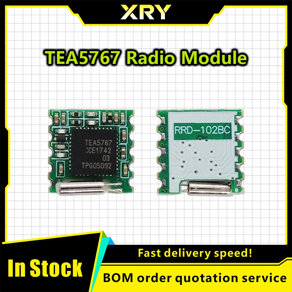 XRY Módulo de radio TEA5767 Módulo de radio FM DIY FM estéreo Edición completa Módulo de radio de coche, módulo de radio de audio de alta calidad