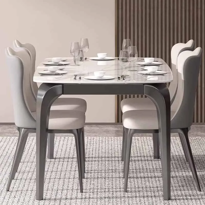 

Mobile Elegant Center Dining Table Luxury Modern Funky Nordic Dining Table Extendable Floor Muebles Para El Hogar Room Decor